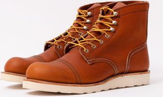 Red Wing Shoes Mens Iron Ranger Traction Tred Boots in Brown Leather - Size UK 10