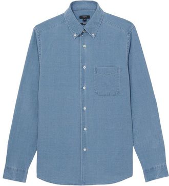 Reiss Kittle Denim Pique Top