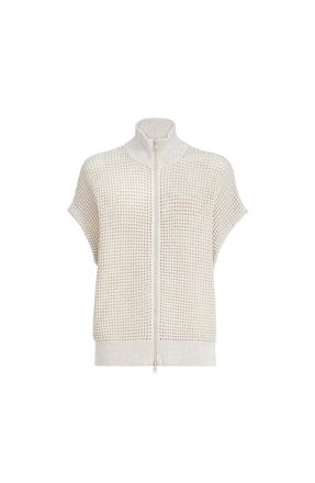 Brunello Cucinelli Cotton net cardigan in Oat at Nordstrom, Size Xx-Small Eu
