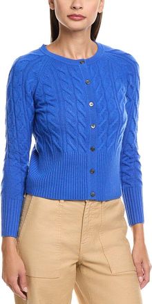 N.Peal N. PEAL Mya Cashmere Cable Cardigan