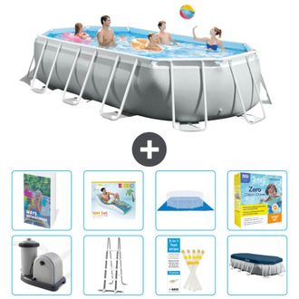 Intex Piscina Prism Frame Oval - 503x274x122 Cm - 9-piezas S639
