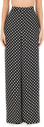 Saint Laurent Broeken, Dames, Zwart, M, Wijde Broek