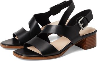 Rockport Hennly Womens Wedge Shoes Black Leather : 7.5 M (B)