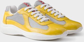 Prada Patent leather and technical fabric Prada Americas Cup sneakers