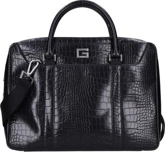Guess Laptoptas - Heren - Laptoptassen - Zwart - ONE Size - Leer - Tassen