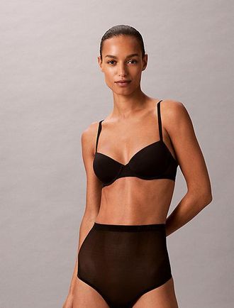 Calvin Klein Sujetador Demi Elevador Minimalist Mesh