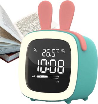 OEM Reloj Despertador Para El Entrenamiento Del Sue&ntilde;o De Ni&ntilde;os Peque&ntilde;os, Reloj Despertador Led Con Dise&ntilde;o Para Ni&ntilde;os, Luz Nocturna Para El Dormitorio, Luz