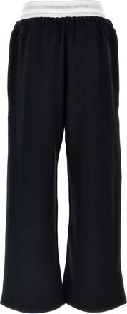 Alexander Wang Wide-Leg Cotton Joggers - Black