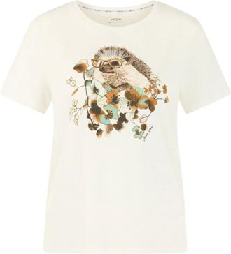 Marc Cain T-shirts - Dames - T-shirts - Wit - L - Katoen - Tops