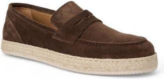 Bruno Magli Amalfi Penny Loafer in Dark Brown Suede at Nordstrom Rack, Size 10.5