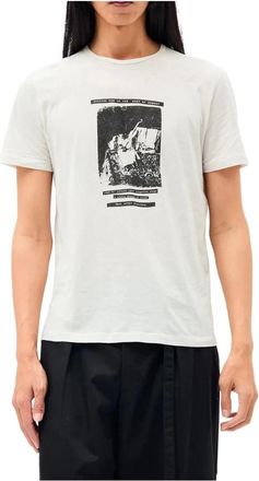 Ann Demeulemeester Grafisch T-shirt - Heren - T-shirts - Wit - XL - Katoen - Tops
