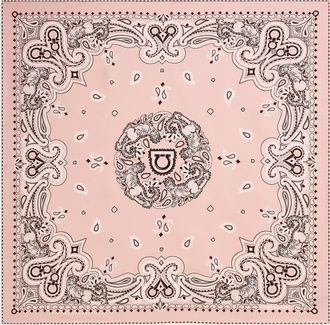 Ferragamo Women Arabesque print silk scarf Pink