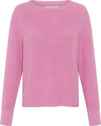 Marc O'Polo Strickpullover MARC OPOLO, Damen, Gr. XL, mellow rose, Strick, Obermaterial: 100% Baumwolle, Rundhals, B&uuml;ndchen, Pullover Strickpullover