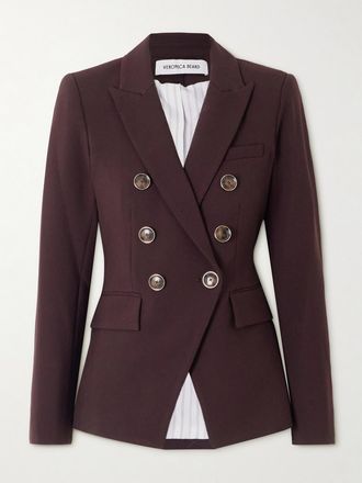 Veronica Beard Blazer Doppiopetto Miller Dickey - Marrone