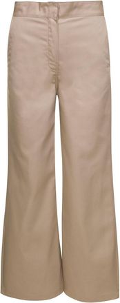 Palm Angels Beige Wide Pants