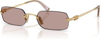 Miu Miu Zonnebril Paars/Goud