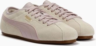 Puma Womens Puma Tackle Suede Womens Silver Fog/Misty Pink Trainers - Grey - Size: 6