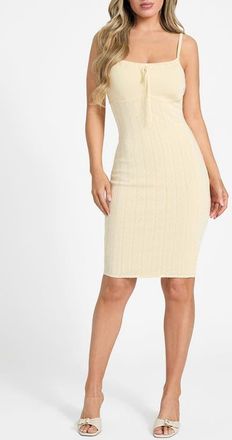 Guess Reina Pointelle Sweater Dress in Butter Ice Cream Multi at Nordstrom, Size Small