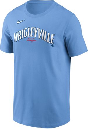 Nike Chicago Cubs City Connect Large Logo Nike Mens MLB T-Shirt in Blue | N1994EYEJ-PPS