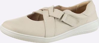 Casual Looks Slipper CASUAL LOOKS, Damen, Gr. 36, sand, Glattleder, Schuhe Slipper
