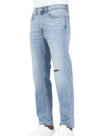 Calvin Klein Light Blue Cotton Straight Jeans