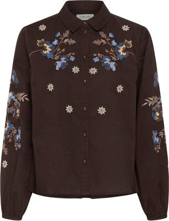Cream Dames, Blouses & Shirts, Bruin, Maat: S
