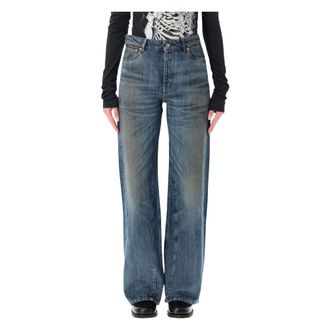 Our Legacy Straight Jeans, female, Blue, Size: W26 Treble Cut Jeans