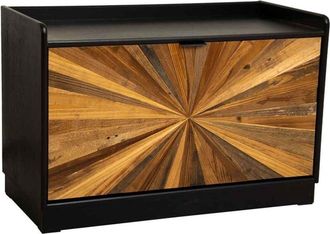 Wanderlust Deco Zapatero De Madera Recuperada Marr&oacute;n 80x38x53h Cm