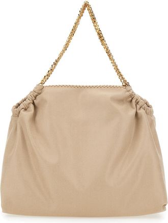 Stella McCartney Womens Shoulder Bag Falabella Beige Ecoleather Polyester
