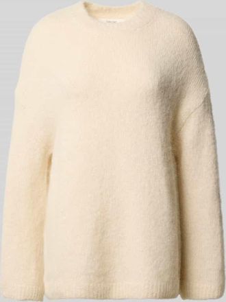 Selected Oversized Strickpullover aus Alpaka-Mix Modell GABRIELLA in Offwhite, Größe XL