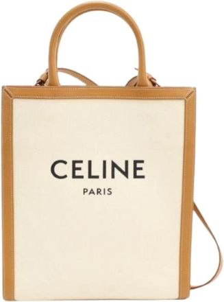 Celine Pre-owned Canvas Tote Bag - Dames - Vintage Shopper - Beige - ONE Size - Vintage