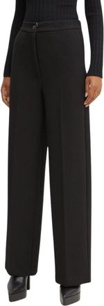 Liviana Conti Straight Broeken - Dames - Straight fit broeken - Zwart - S - Polyester - Broeken