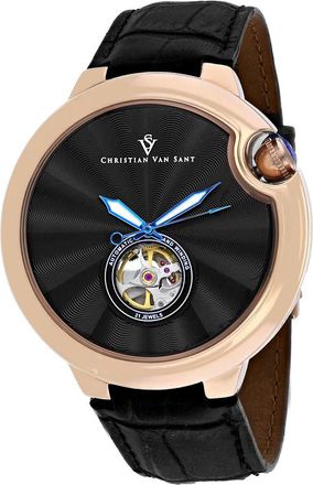 Christian Van Sant Cyclone Automatic Black Dial Mens Watch CV0147