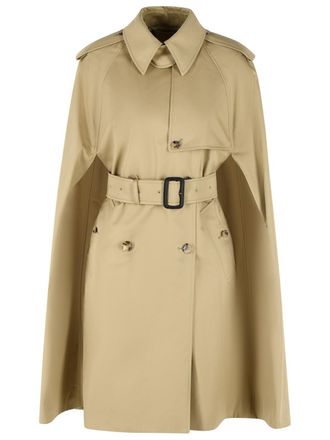 Burberry Bellemont Beige Sand Cotton Trench Coat