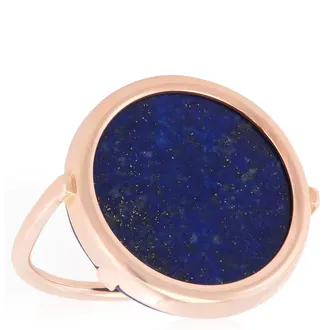 Ginette NY Ginette NY Black Mother-of-Pearl Disc Ring, Size 54