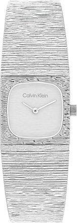 Calvin Klein Womens Textured Dial Mesh Bracelet Watch - Silver - OS