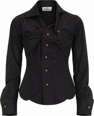 Vivienne Westwood Drunken Fitted Twisted Front Shirt