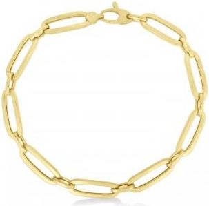 Allurez Medium Bombay Paperclip Bracelet 14k Yellow Gold (5.6mm)
