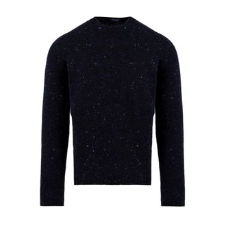 Drumohr Round-neck Knitwear, male, Blue, L, Crewneck Jumper