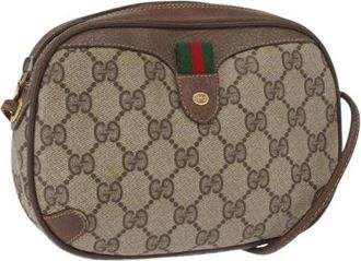 Gucci Pre-owned Cross Body Bags, female, Beige, Size: ONE SIZE Pre-owned Plastic Cross Body Bag