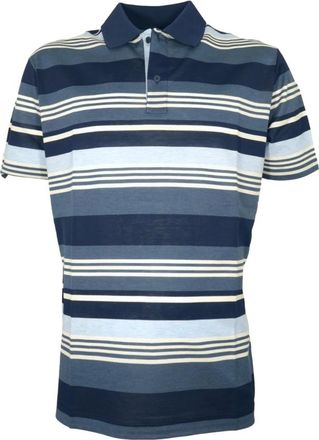 Paul & Shark Cotton Polo Shirt Blauwe Strepen - Heren - Polos - Veelkleurig - L - Katoen - Tops