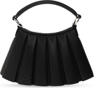 Lacoste Lenglen XS Leren Handtas - Dames - Handtassen - Zwart - ONE Size - Leer - Tassen