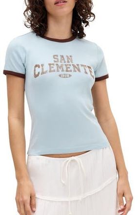 BDG San Clemente Ringer T-Shirt in Blue at Nordstrom Rack, Size Medium