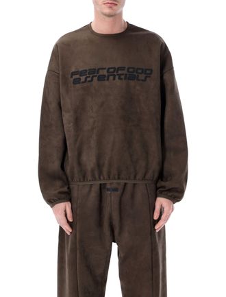 Fear of God Modern Oversized Suede Effect Sweatshirt