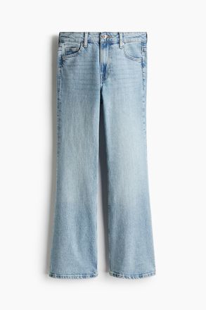 H&M Flared High Jeans - Helles Denimblau