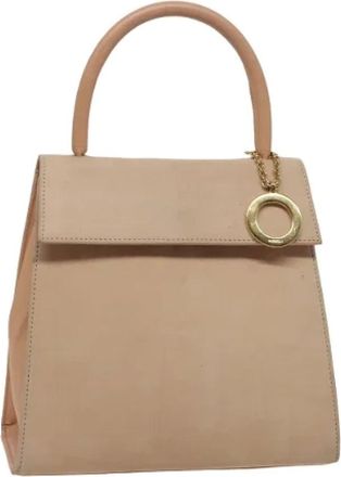 Celine Pre-owned Handbags, female, Beige, Size: ONE SIZE Pre-owned Suede Handbag