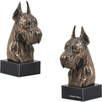 OEM Gran Dan&eacute;s I: Estatuilla De Perro, Busto Sobre Base De Piedra, Escultura, Trofeo Para Exposici&oacute;n Canina De La Marca Art-dog