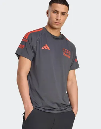adidas adidas Performance - Audi Revolut F1 Team Mechanicals - Maglia nera multitasche/rossa-Nero