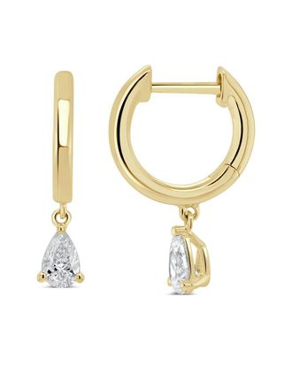 Sabrina Designs 14K 0.47 ct. tw. Diamond Drop Huggie Earrings