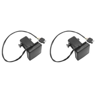 OEM Adecuado Para Cubiertas De Enganche De Remolque Ahumadas De Dos Piezas De 2 Pulgadas Con 15 Led De Luz De Freno/luz De Circulaci&oacute;n Diurna, Compatibles
